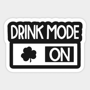 Drink Mode On Sticker